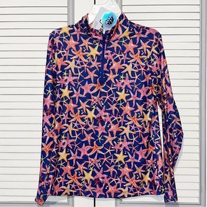 NWT Set/Gottex Women's Starfish Moisture Wicking Golf/Tennis Shirt and Skort